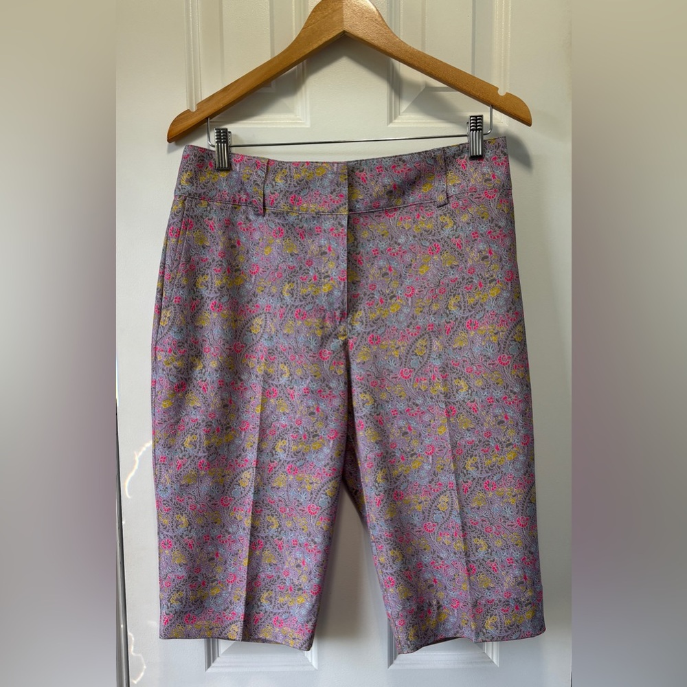 Nike Women's Lavender Floral Athletic Shorts